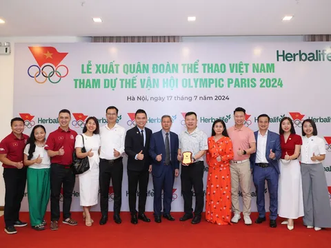 Herbalife Việt Nam đồng hành cùng Ủy ban Olympic Việt Nam tổ chức Lễ xuất quân cho các vận động viên