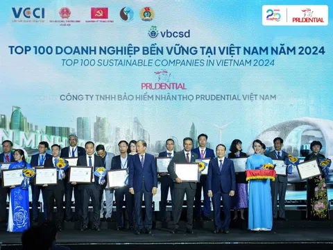 Prudential Việt Nam lần thứ 8 liên tiếp được vinh danh “Doanh nghiệp Bền vững Việt Nam”